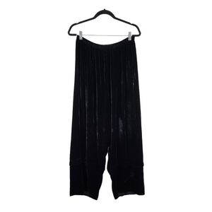 Louis Simon Women's Velvet Banded Cuffs Straight Leg Pants - XL